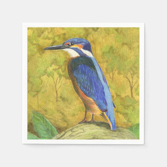 Kingfisher Napkin (Front)