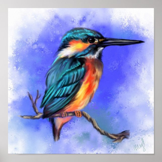 Kingfisher Poster Painting (Front)