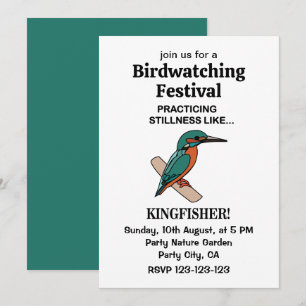 Kingfisher Practicing Stillness Like Kingfisher Invitation