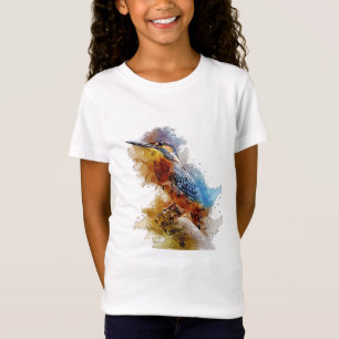Kingfisher small bird alone on a perched T-Shirt
