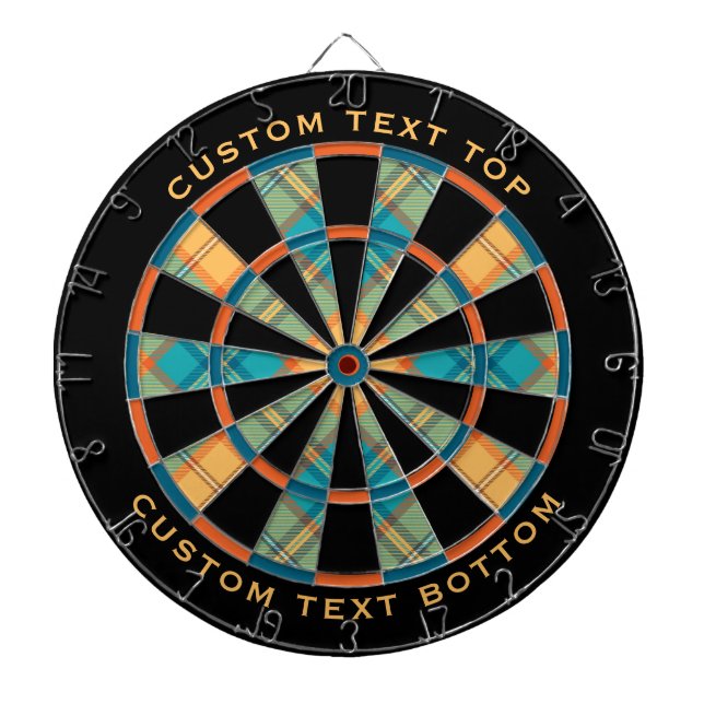 Kingfisher Tartan Dart Board (Front)