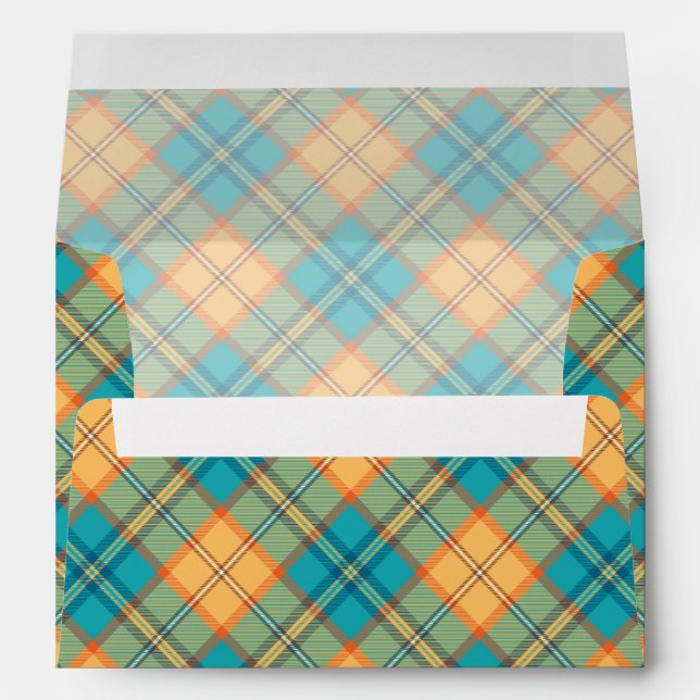 Kingfisher Tartan Envelope (Back (Bottom))