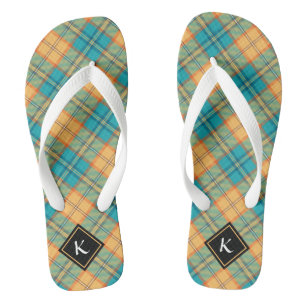Kingfisher Tartan Flip Flops