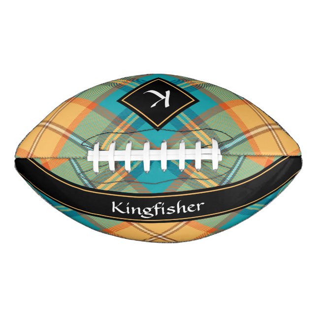 Kingfisher Tartan Football American Football (Front)