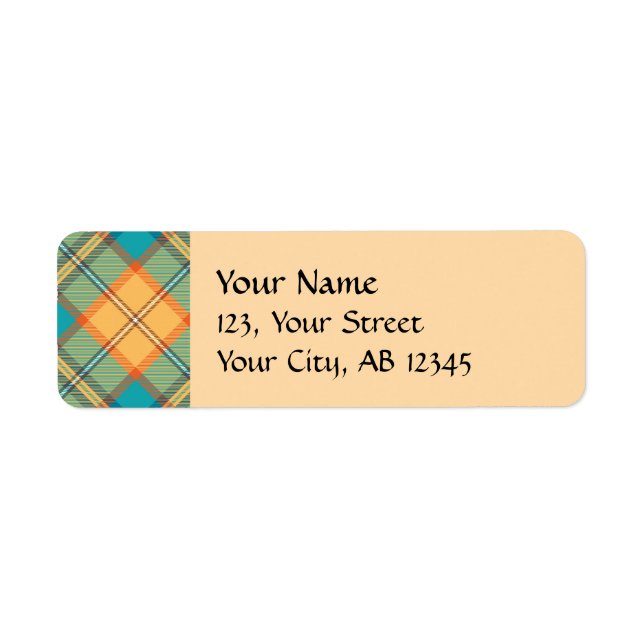 Kingfisher Tartan Label (Front)