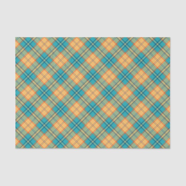 Kingfisher Tartan Tissue Paper (Front)