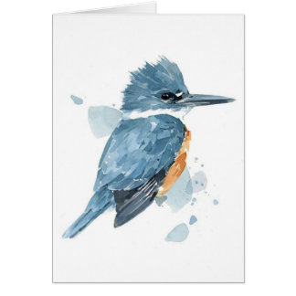 Kingfisher Watercolour Card