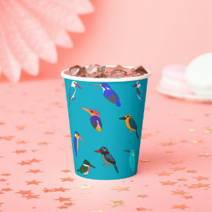 Kingfishers paper cups
