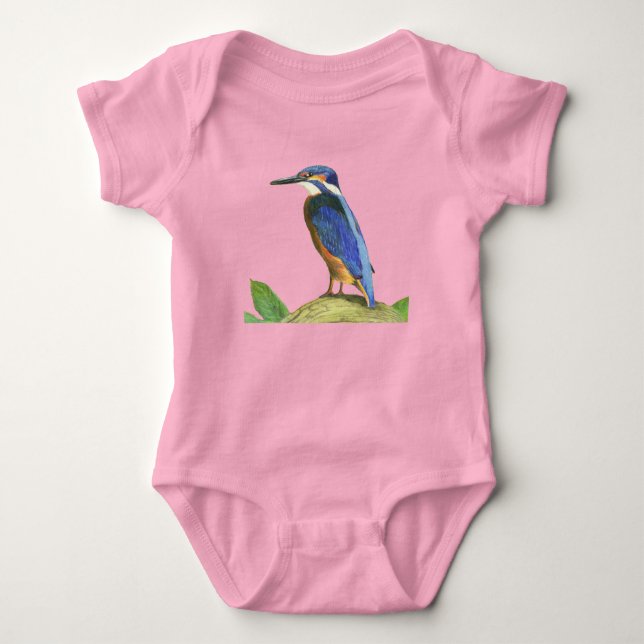 KingfisherTcrop Baby Bodysuit (Front)