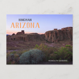 Kingman Arizona Monolith Gardens Postcard