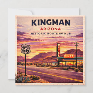 Kingman Route 66 Arizona Travel Stationery Gift