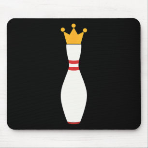 Kingpin T Shirt Bowling League Gift Mouse Mat