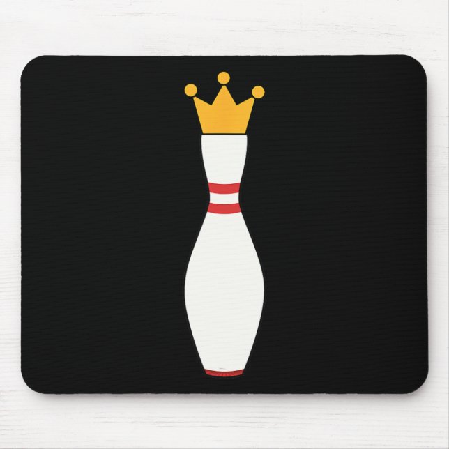 Kingpin T Shirt Bowling League Gift  Mouse Mat (Front)