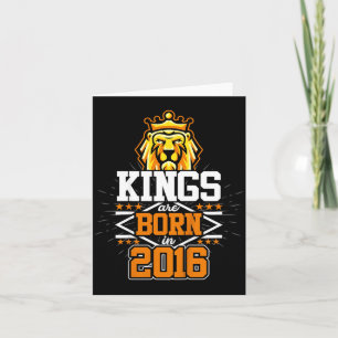 Kings Are Born In 2016 Lion Bday Gifts 6th Card