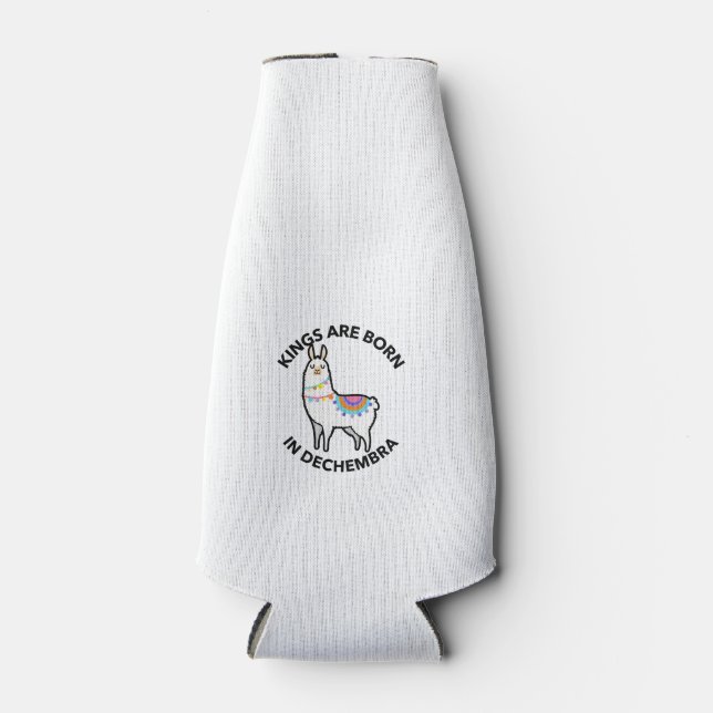 Kings are born in Dechembra Bottle Cooler (Front)