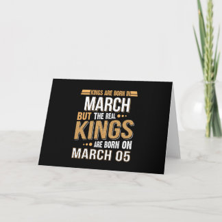 Kings Are Born On March 05 Card