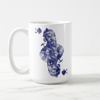 Kings are one of the suits of a deck of cards. coffee mug
