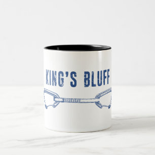 King's Bluff Tennessee Rock Climbing Quickdraw Two-Tone Coffee Mug