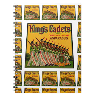 King's Cadets Asparagus Label multi print Notebook
