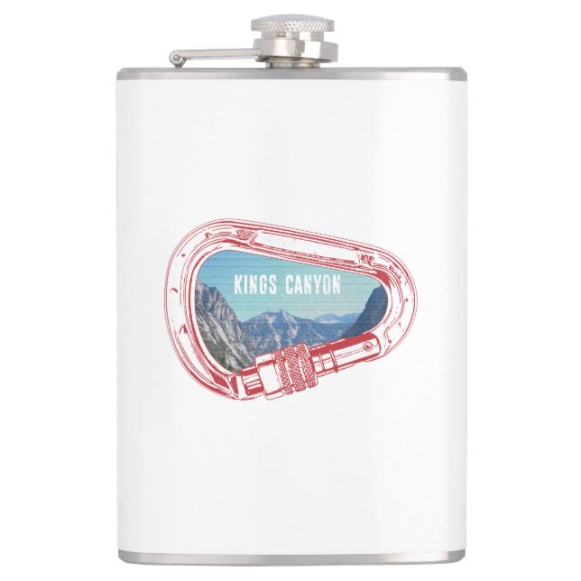 Kings Canyon Climbing Carabiner Hip Flask (Front)