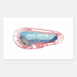 Kings Canyon Climbing Carabiner Rectangular Sticker