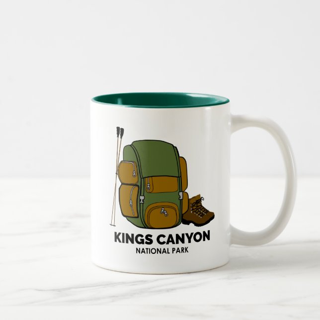 Kings Canyon National Park Backpack Two-Tone Coffee Mug (Right)
