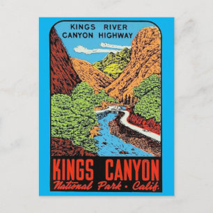 Kings Canyon National Park Ca. Vintage Travel    P Postcard