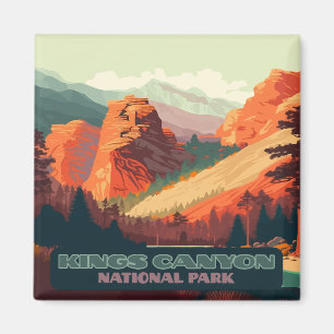 Kings Canyon National Park California Mountains Magnet