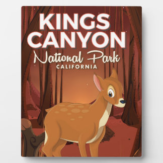 Kings Canyon national park California Plaque
