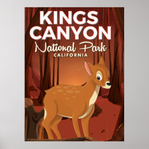 Kings Canyon national park California Poster