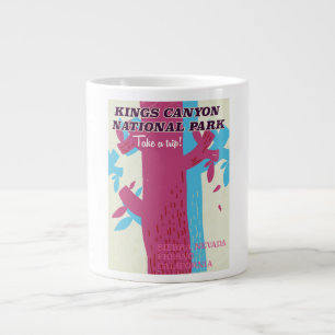 kings canyon national park, California poster Large Coffee Mug