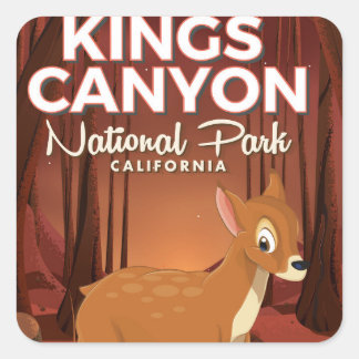 Kings Canyon national park California Square Sticker