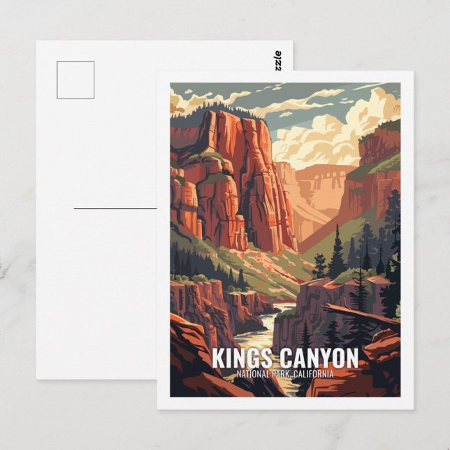 Kings Canyon National Park California USA  Postcard (Front/Back)
