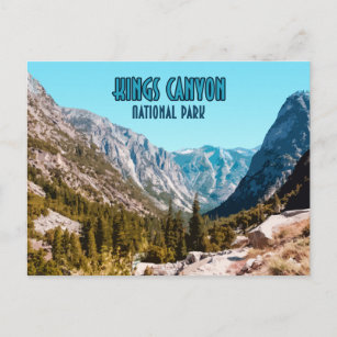 Kings Canyon National Park California Vintage Postcard