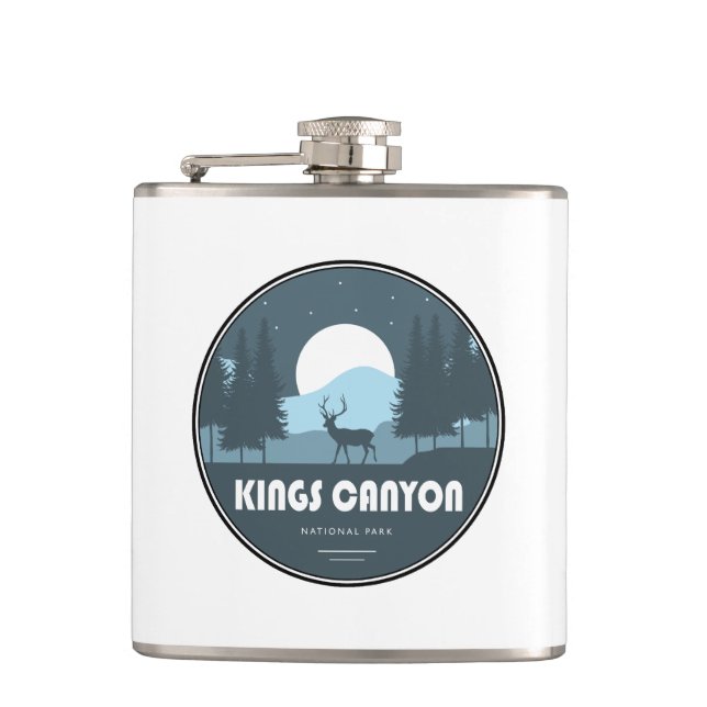Kings Canyon National Park Deer Hip Flask (Front)