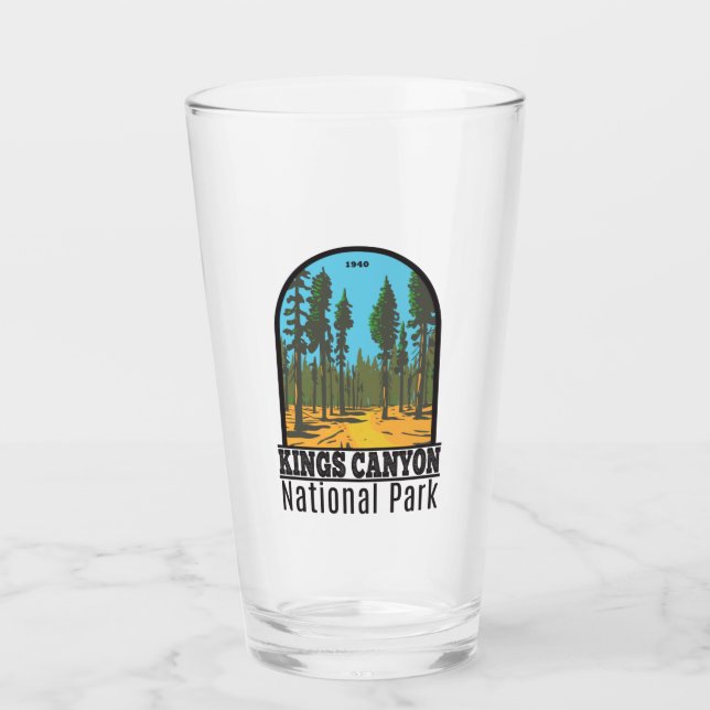 Kings Canyon National Park General Grant Vintage  Glass (Front)