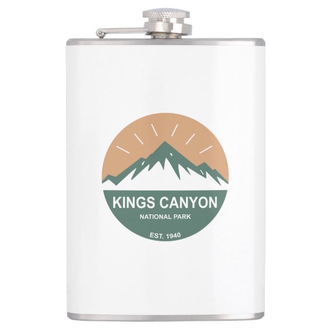 Kings Canyon National Park Hip Flask (Front)