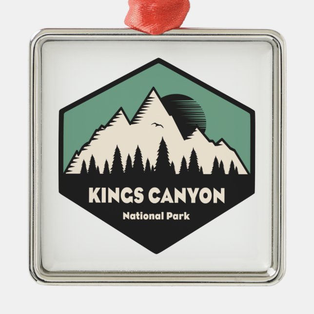 Kings Canyon National Park Metal Tree Decoration (Front)