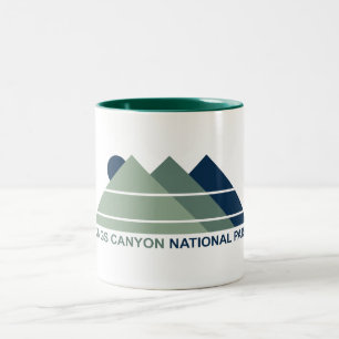 Kings Canyon National Park Mountain Sun Two-Tone Coffee Mug