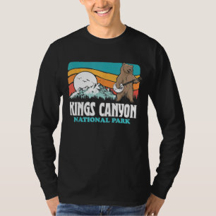Kings Canyon National Park Mountains Banjo Bear   T-Shirt