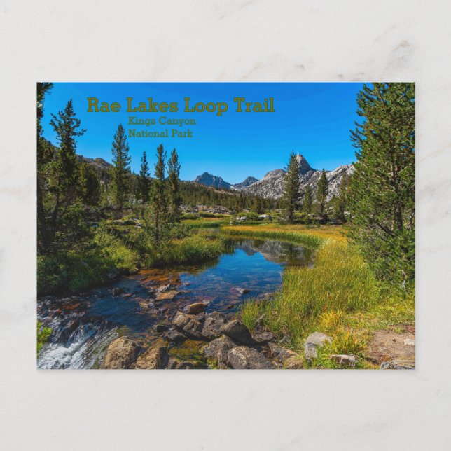 Kings Canyon National Park Post Card (Front)