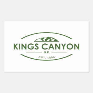 Kings Canyon National Park Rectangular Sticker