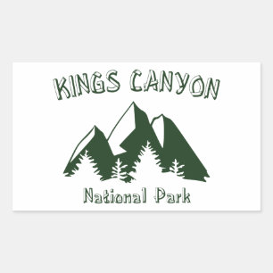 Kings Canyon National Park Rectangular Sticker