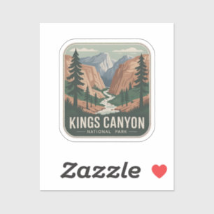 Kings Canyon National Park Retro Badge