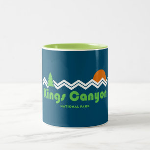 Kings Canyon National Park Retro Two-Tone Coffee Mug