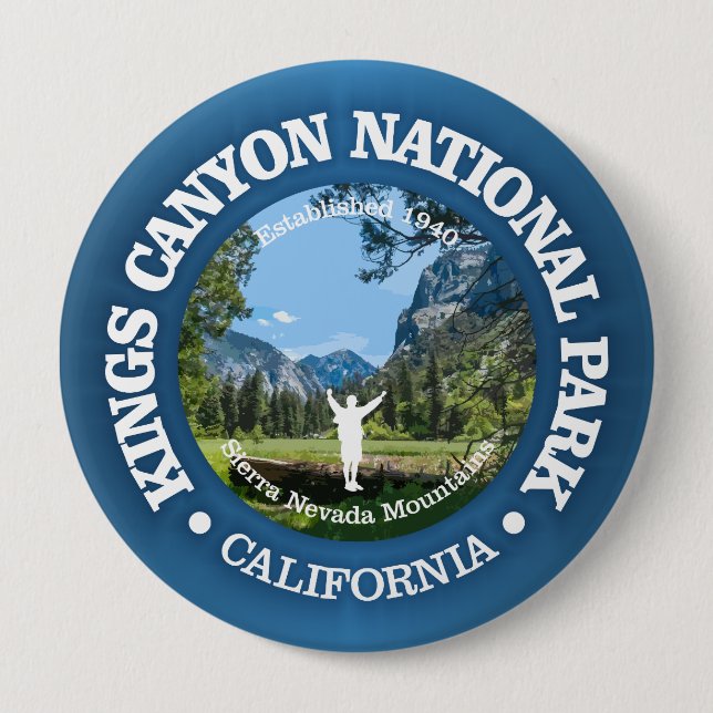 Kings Canyon NP2 10 Cm Round Badge (Front)