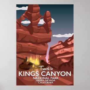 Kings Canyon Sierra Nevada Travel poster
