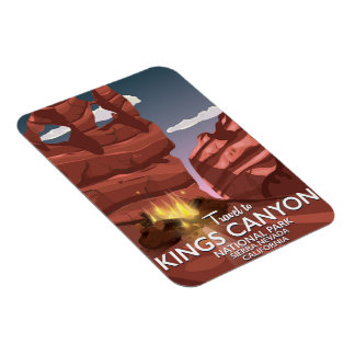 Kings Canyon Sierra Nevada Travel poster Magnet