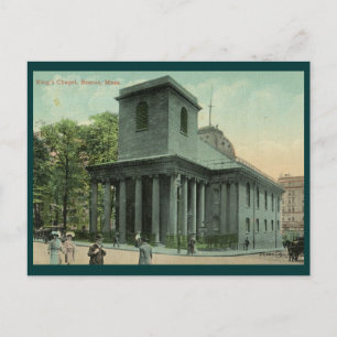King's Chapel, Boston Vintage Postcard