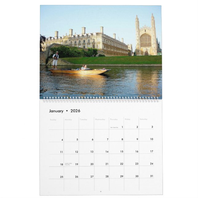 King's College Chapel 2010 Calendar (Jan 2026)